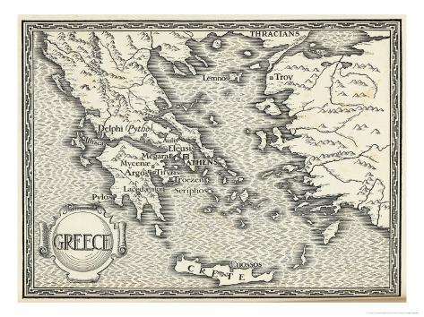 Map of Historic Greece image relating to Printable Map of Ancient Greece named Map of Historic Greece